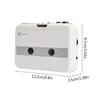 Mini Cassette Player Tape Record FM Radio with 3.5mm Headphone Jack Volume Control