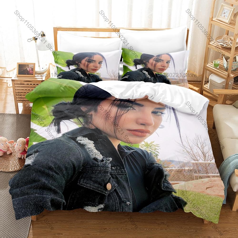 Kim Loaiza X Amor Album Me Perdiste No Seas Celoso HD Print Bedding Set Duvet Cover + 2 Pillowcases Latin Music Fan Soft Bed