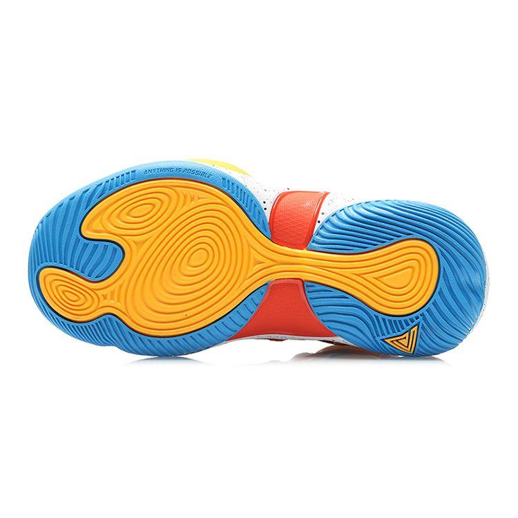 Баскетбольные кроссовки Li Ning Air Strike 6 High-Top Детские кроссовки Синие Желтые YKBR002-3