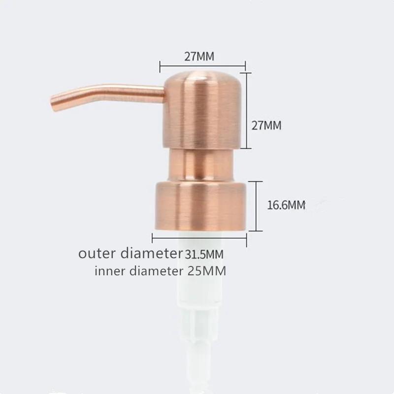1 шт. 304 Нержавеющая сталь Насадка-насос для кухонной мойки жидкого мыла Черный/Золотой/Розовое золото