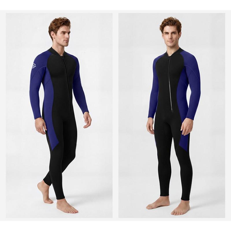 Mens 3mm Neoprene Wetsuit Fullsuit Long Sleeve Snorkeling Diving Surfing Warmth Stretch Fit