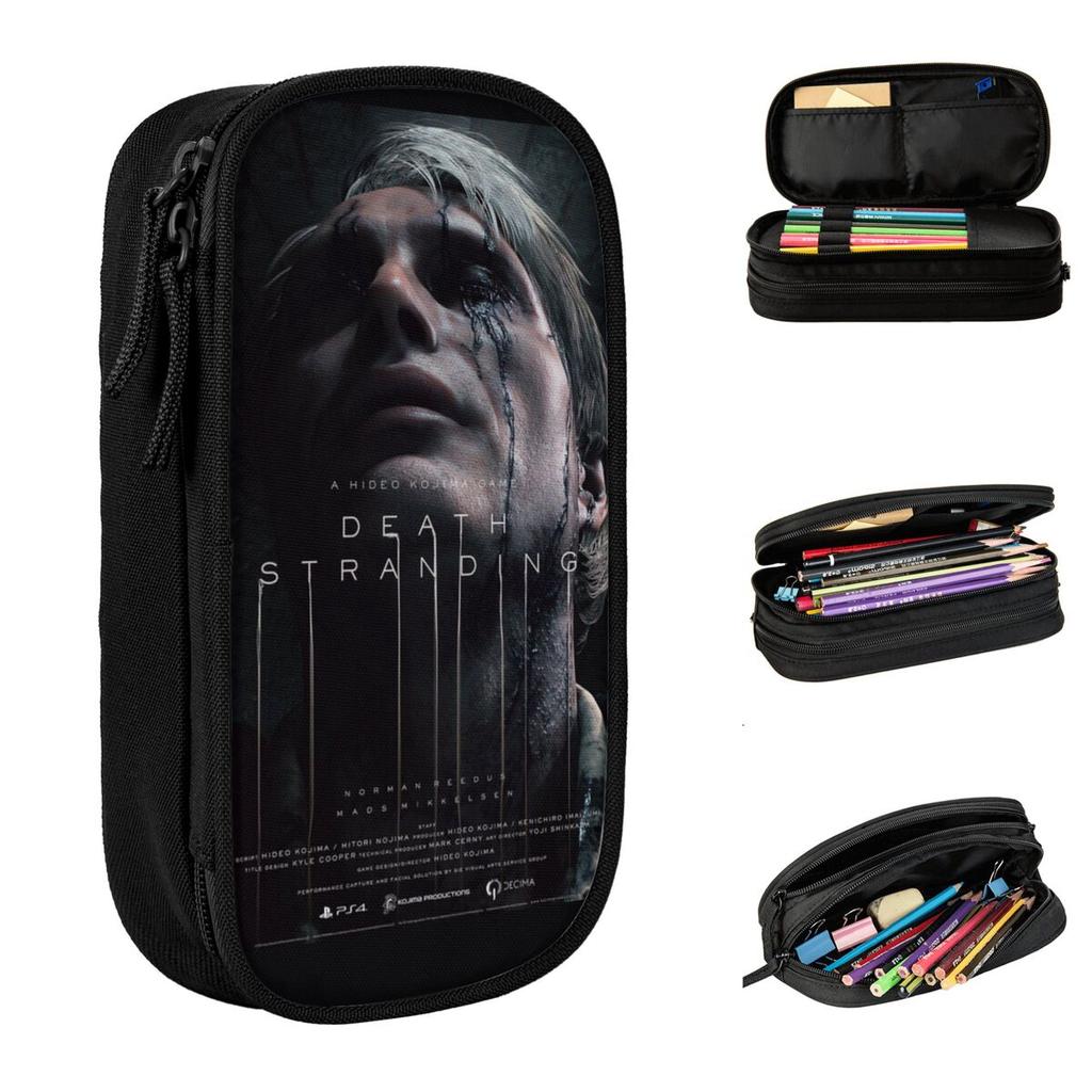 Death Stranding Мадс Миккельсен Пенал Пенал-карандашница Держатель для ручек для студента Большая вместимость Сумка Школьные принадлежности Подарки Канцелярские товары