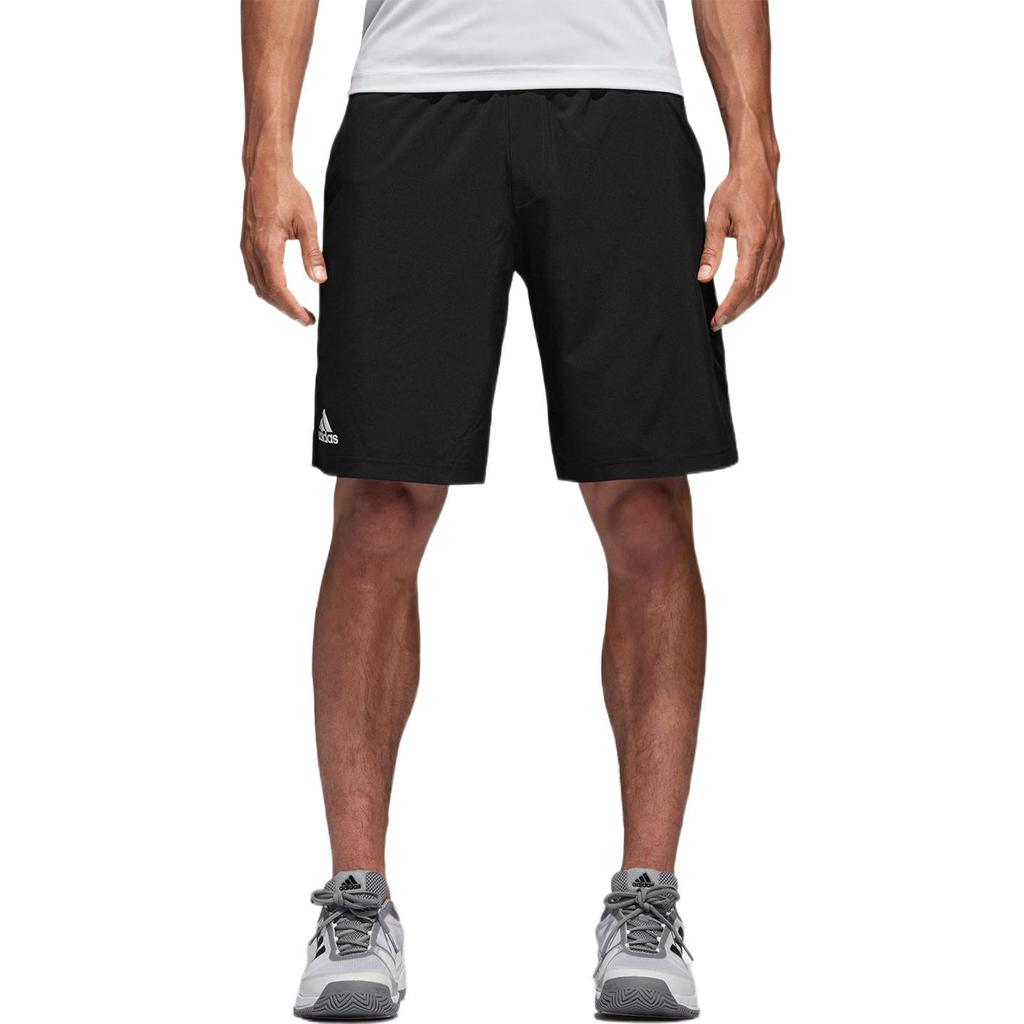 Adidas Сплошной цвет с небольшим логотипом и принтом на эластичной талии Спортивные шорты Мужские штаны Черные B45800