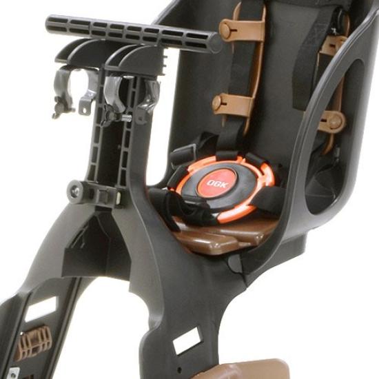 OGK Giken OGK Giken Переднее детское сиденье Переднее детское сиденье с для велосипедов (Серия FBC) FBC-015DX (Подголовник для повседневной носки) Черный/коричневый Черный/коричневый