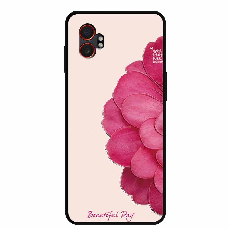 For Samsung XCover7 Pro 3D Case Soft TPUSilicone Bumper Protector Relief Flower Emboss Phone Cover Funda Galaxy XCover 7 Pro