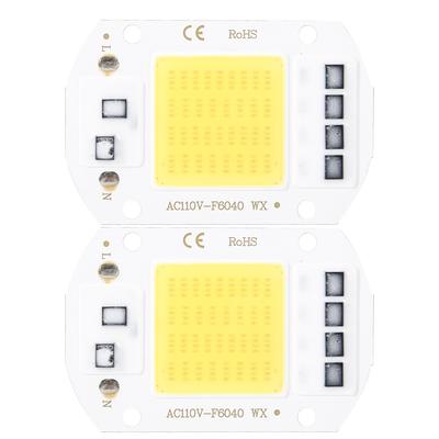 2 шт. AC110V 50W высокая яркость интегрированный светодиодный чип источник света COB чипы 6x4см теплый