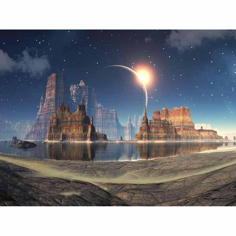 5D DIY Алмазная картина Вышивка крестом Полный круглый дрель Fine Moon Алмазная вышивка