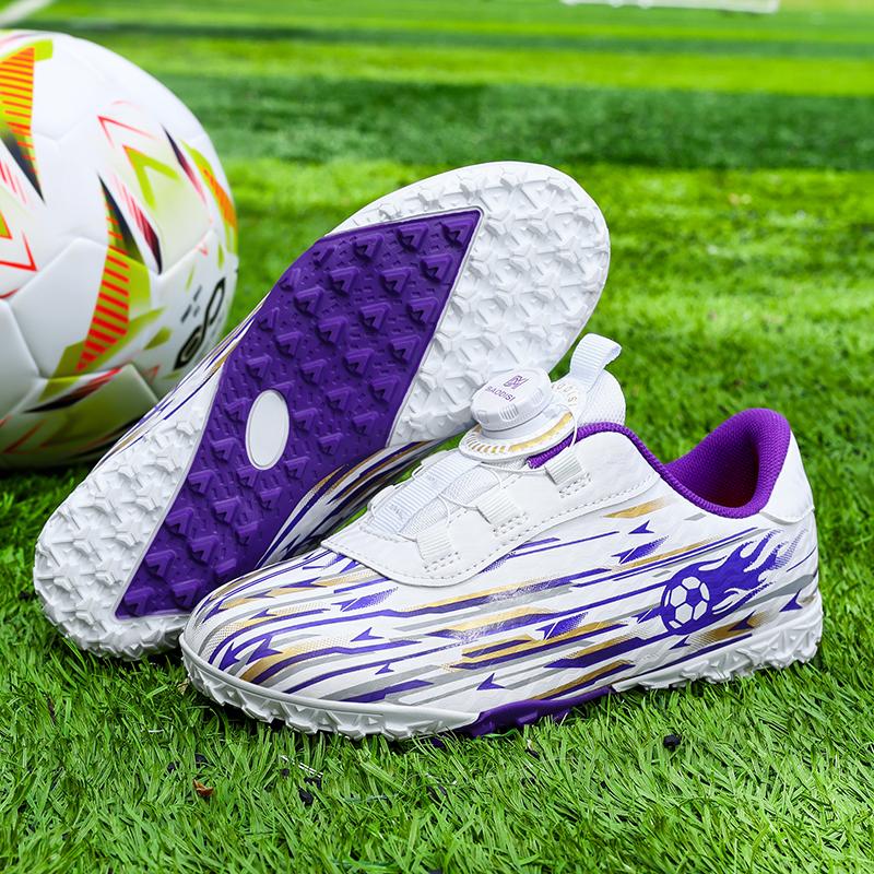Новые Детские Футбольные Полевые Бутсы Мальчики Девочки Indoor Soccer Shoes Общество Футзал Нескользящие Профессиональные Быстрые Мужские Футбольные Шиповки Кроссовки