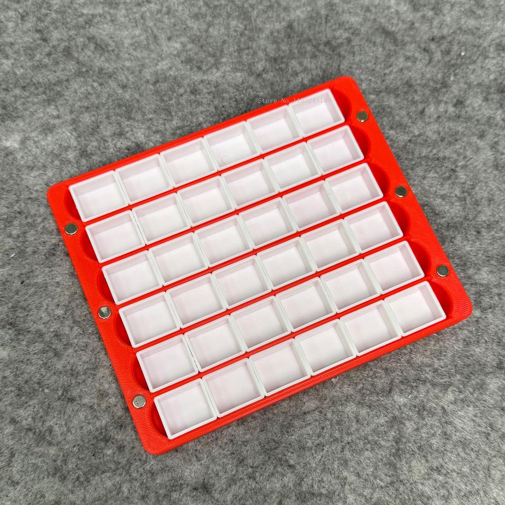 Magnetic Watercolor Painting Box 36 Grid 2ML Stackable Portable Palette Outdoor Sketch Painting College Students Art Supplies