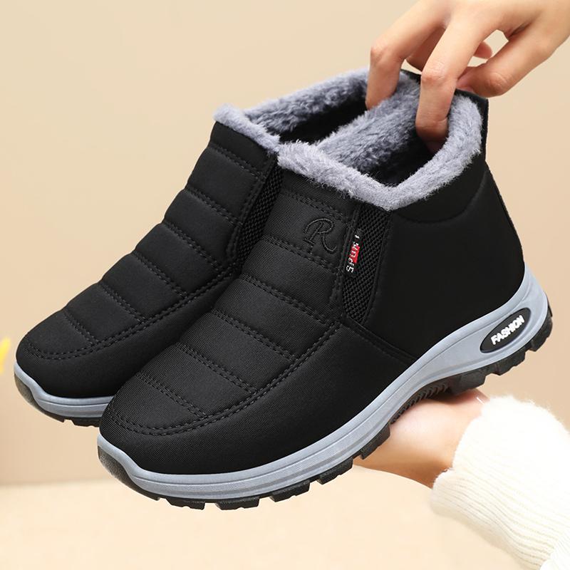 Fashion New Winter Faux Fleece, Thickened, Warm and Anti-slip Ankle Boots for Women, Casual, Comfortable and Versatile Snow Boots