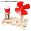 DIY Wooden Wind Power Experiment Kit Hands-On STEM Learning Physics Energy Science Buildable Creative Discovery Toy for Kids