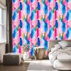 Brushstrokes wallpaper powder pink and blue 50x1000