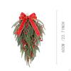 24inch Artificial Christmas Teardrop Swag Ornament Multipurpose Lifelike for Fireplace Decor Xmas
