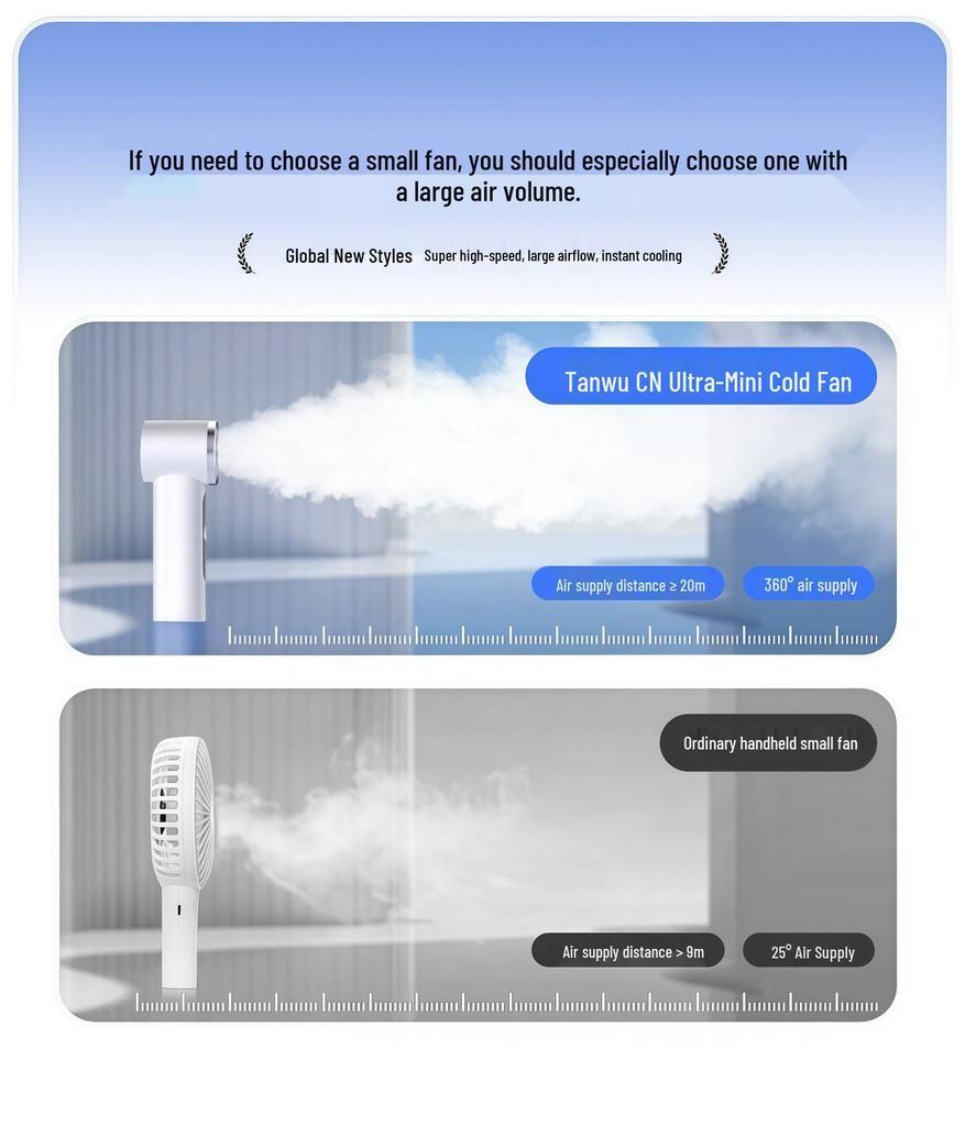Portable USB Mini Lipstick Fan - Handheld, Rechargeable, Outdoor Cooling Solution for Students