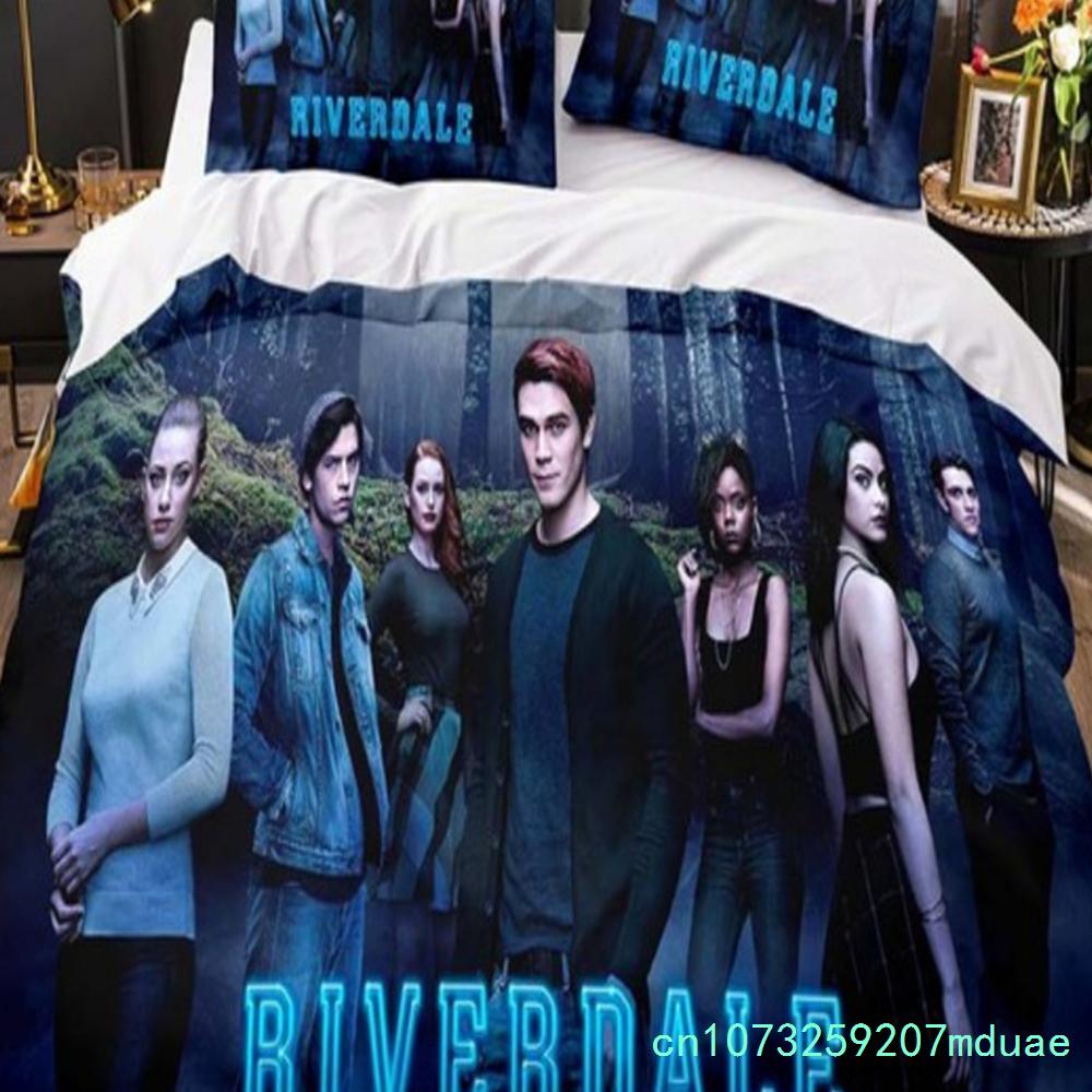 Постельное белье Riverdale для подростков Мальчики Комплект с пододеяльником и наволочками Комплект с одеялом Односпальный Queen King Полный Размер Новый