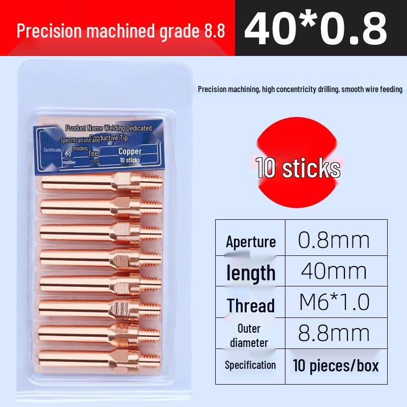 Panasonic Gas Shielded Copper Contact Tip for MIG Welding (0.8/1.0/1.2)