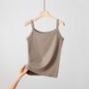 Women's Slim Fit Cotton Camisole: Solid Color, Sleeveless, Perfect for Summer Layering