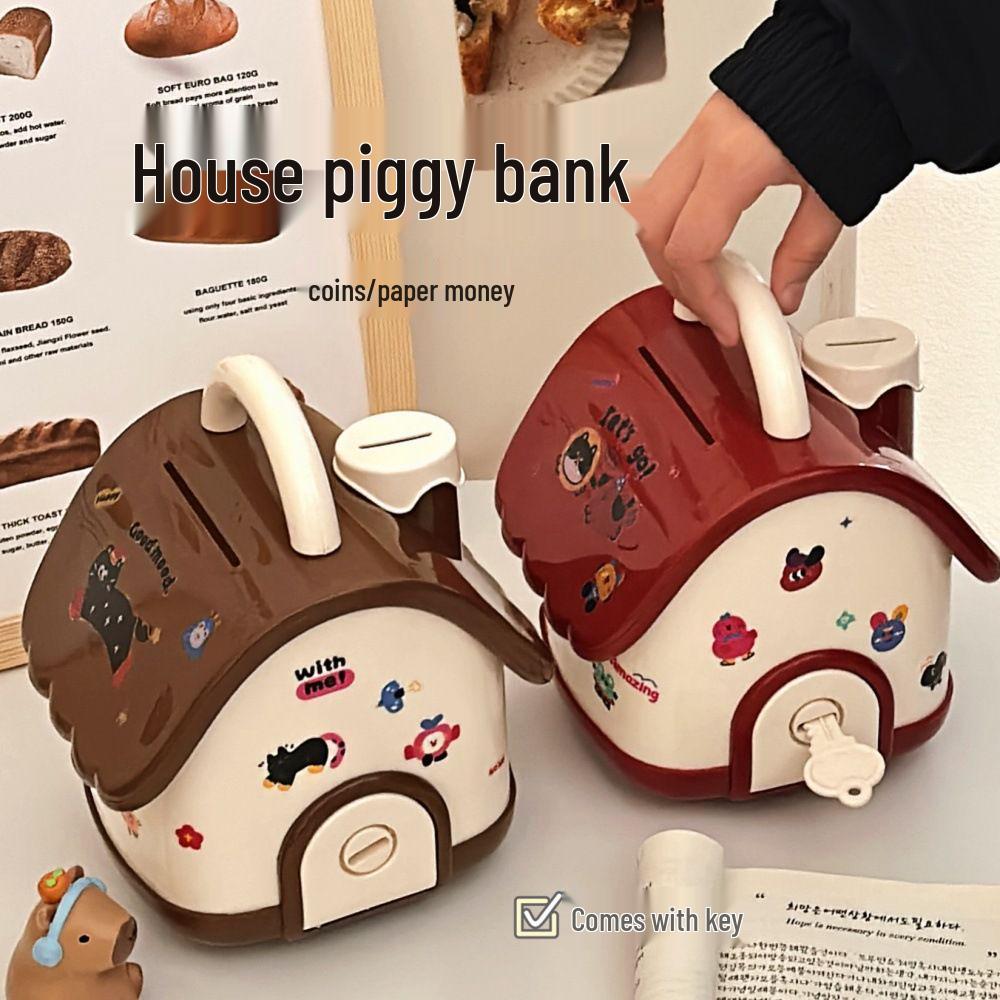 Large Capacity Cute Cartoon Piggy Bank for Children and Adults