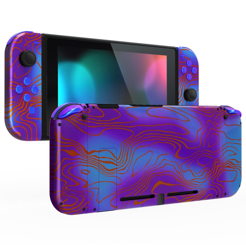Custom DIY Replacement Case Shell for eXtremeRate Patterned Back Plate for Switch Holder Handle Controller Housing for and Full Button Set Included