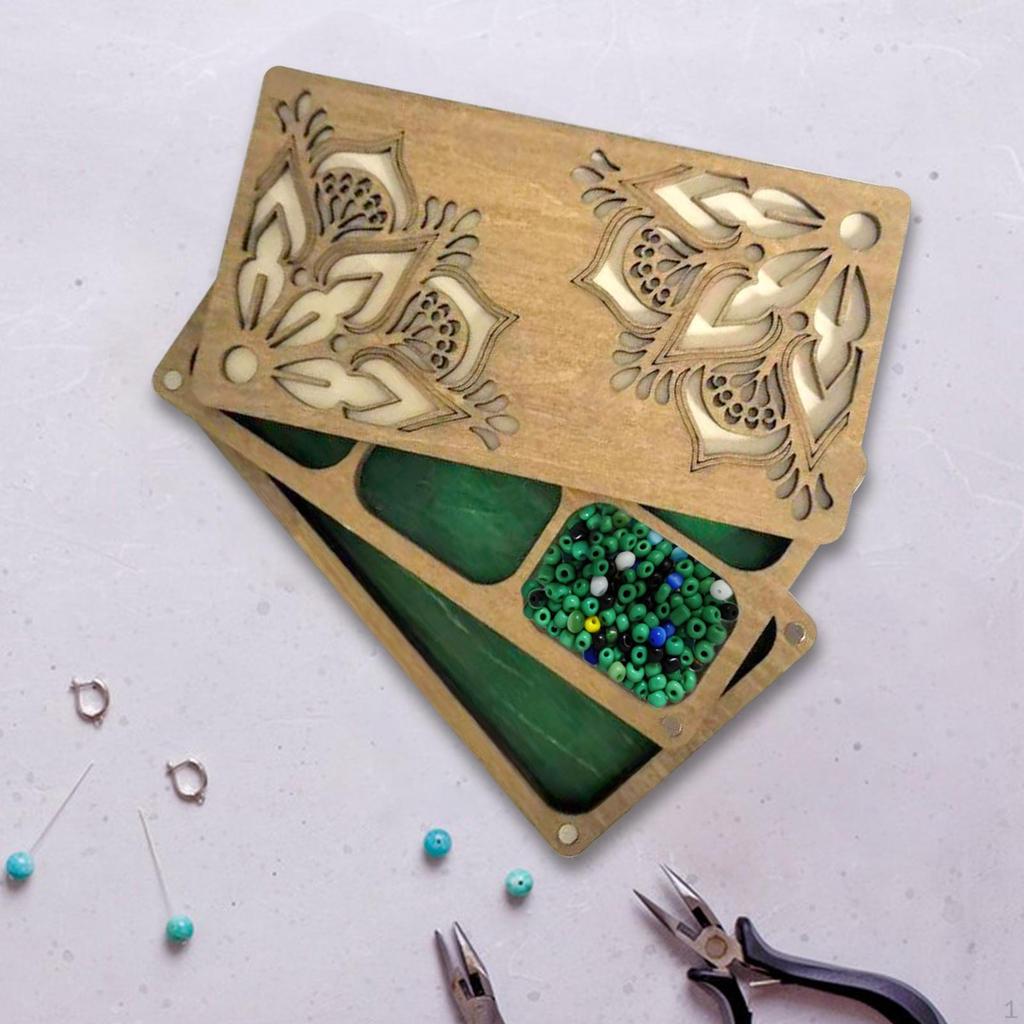 Лоток для классификации счетов, Деревянная доска с крышкой для хранения 'Коробка' для экрана