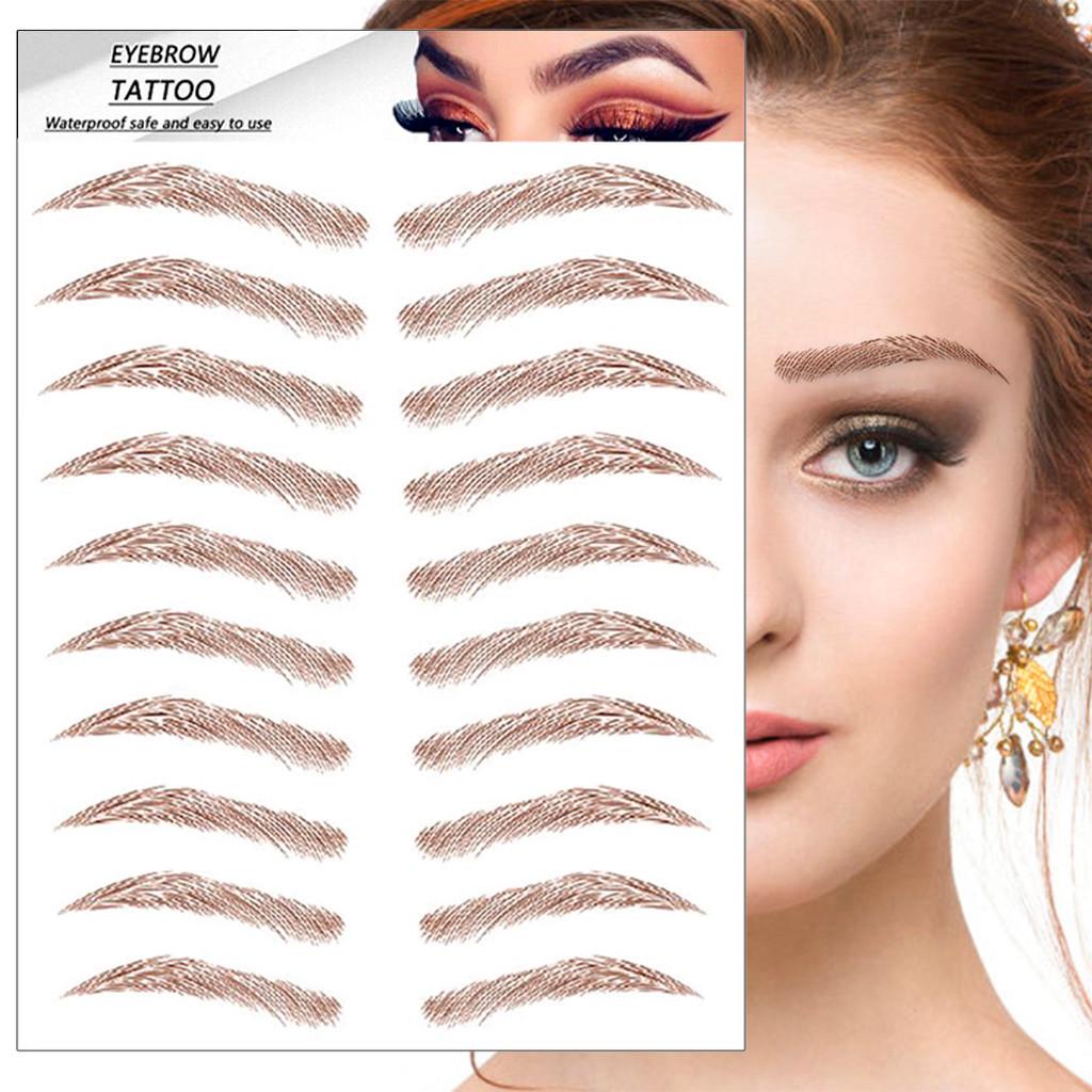 6D волосы, похожие на настоящие брови, уход за волосами, формирователь бровей, макияж, наклейка для бровей