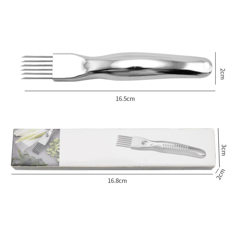 Stainless Steel Chopped Green Onion Knife Multifunctional Food Slicer Gadget