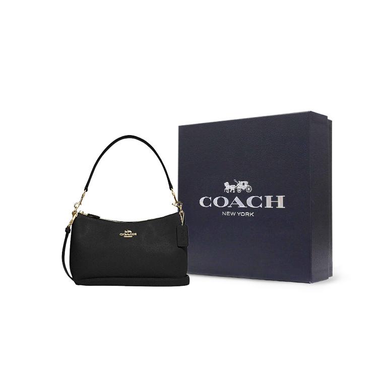 New COACH Cow Leather Portable Crossbody Bag, Shoulder Bag Medium Size Women's Black CE584-IMBLK