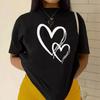 Summer Women's Short Sleeve T-shirt Pattern Print Fashion Casual Round Neck Comfortable Women's Short Sleeve T-shirt