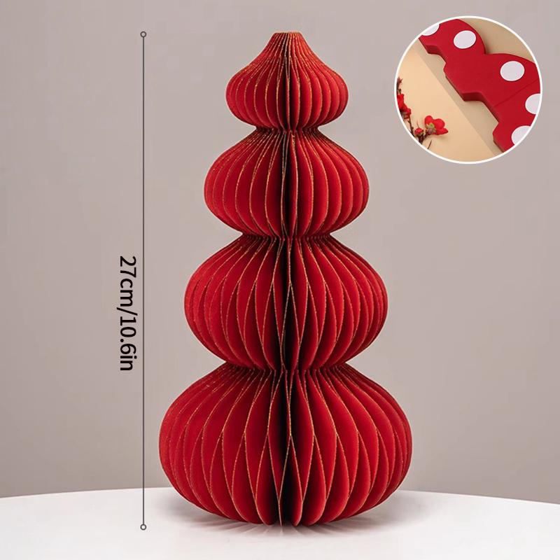 Красные фонари Украшения на китайский Новый год 2026 Складные сотовые шары Бумажные фонари Праздник весны Подвеска для подвешивания