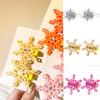 Snowflake Hair Clip Alloy Hairpin with Snowflakes Shape Comfortable Hairpiece for Christmas Party Styling Accesories