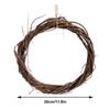 Willow Braided Ring Round Garland Natural Rattan Wreath Garland DIY Crafts Decor For Wedding Party Home Door Vine Ring Decor