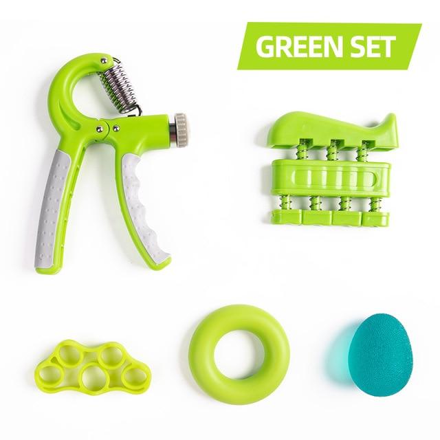 Тренажерный зал фитнес регулируемый 10-60 кг набор для рук набор для укрепления мышц предплечья и пальцев эспандер для восстановления рук тренировочный мяч 5 шт.