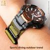 Для серии Casio G-SHOCK Airmaster поколение GR-B100/GR-B100-1A2/3/4/ GB модифицированные нейлоновые холщовые часы с мужским браслетом
