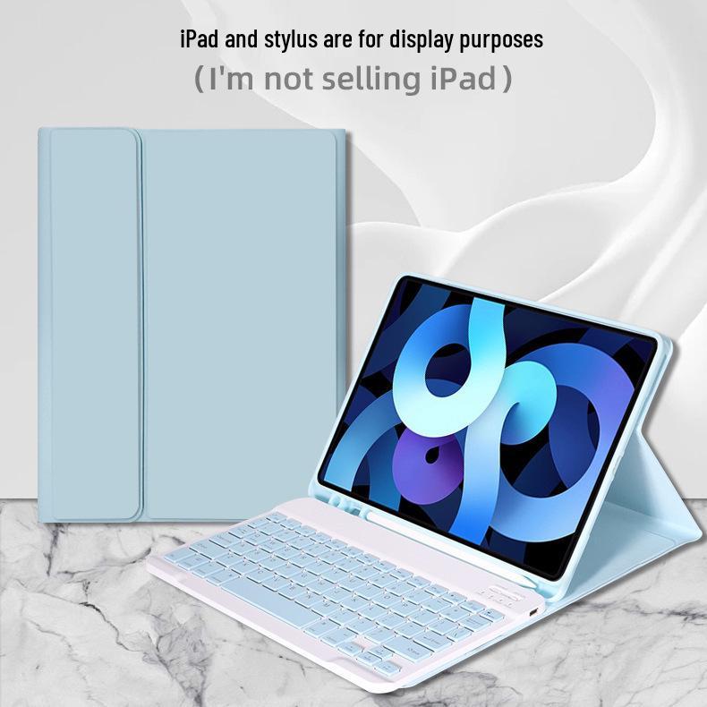 Беспроводная Bluetooth-клавиатура и защитный кожаный чехол для iPad 11-го поколения, планшета Apple M5 2025, Air 13 дюймов.