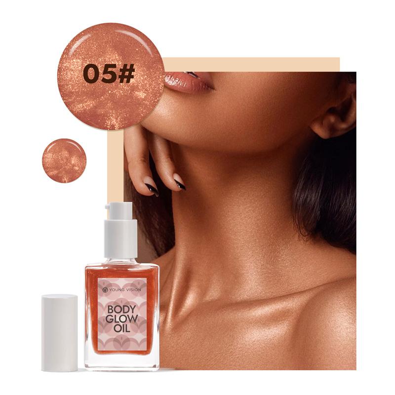 Жидкий хайлайтер Масляный контурный хайлайтер для лица Хайлайтер для всего тела Пляжный сексуальный контурный водостойкий хайлайтер для тела