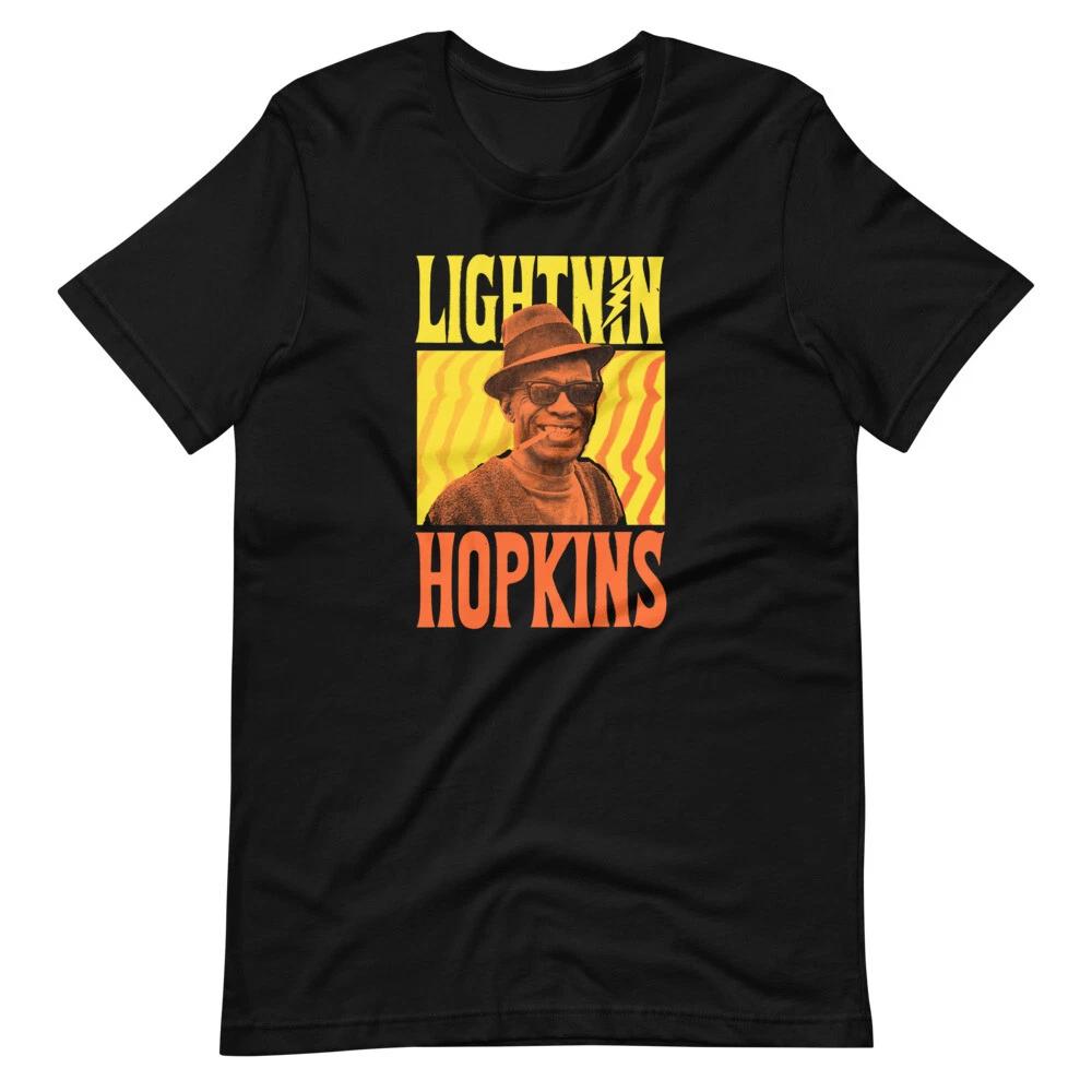 Lightnin Hopkins Custom Design Graphic Tee Shirt Lighting Unisex t-shirt