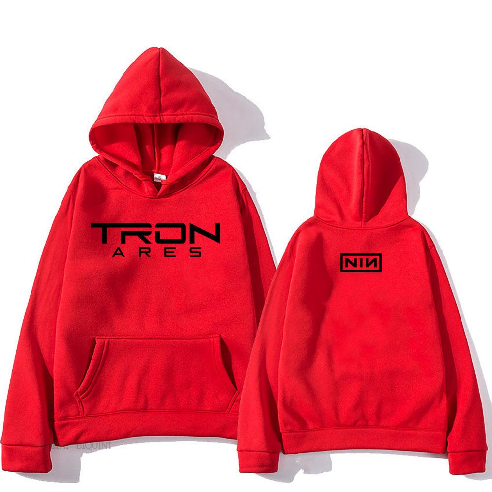 Nine Inch Nails Tron Ares Hoodies Fashion Band Album Graphic Print Sweatshirts Hooded Long Sleeve Male Sudaderas Winter Men Tops