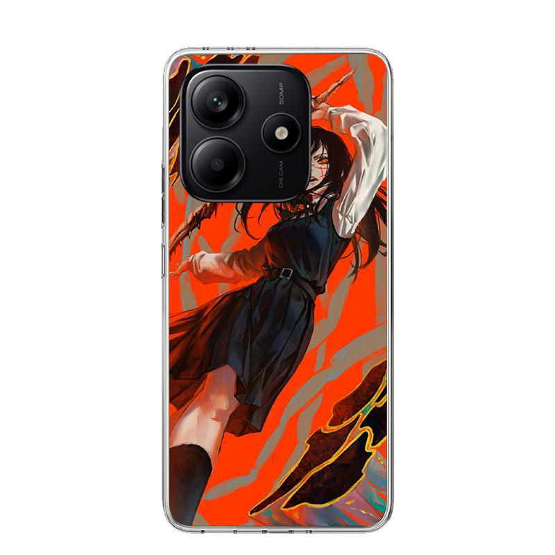 Чехол для телефона Chainsaw Man Yoru War Devil для Xiaomi Redmi Note 15 14 13 12S 12 Pro Plus 11S 11E 11 11T 10S 10 Арт Мягкий Рисунок