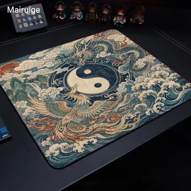 Yin-yang Balance E-Sports Mousepad Gaming Decoration Pc Desk Accessories Mouse Mat Carpet Office Decor Setup Gamer Deskpad