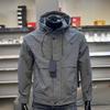 Осенняя куртка с капюшоном Куртка Мужская Весенняя Серая Молодежная Зарядка Повседневная Новинка Верхняя одежда для улицы