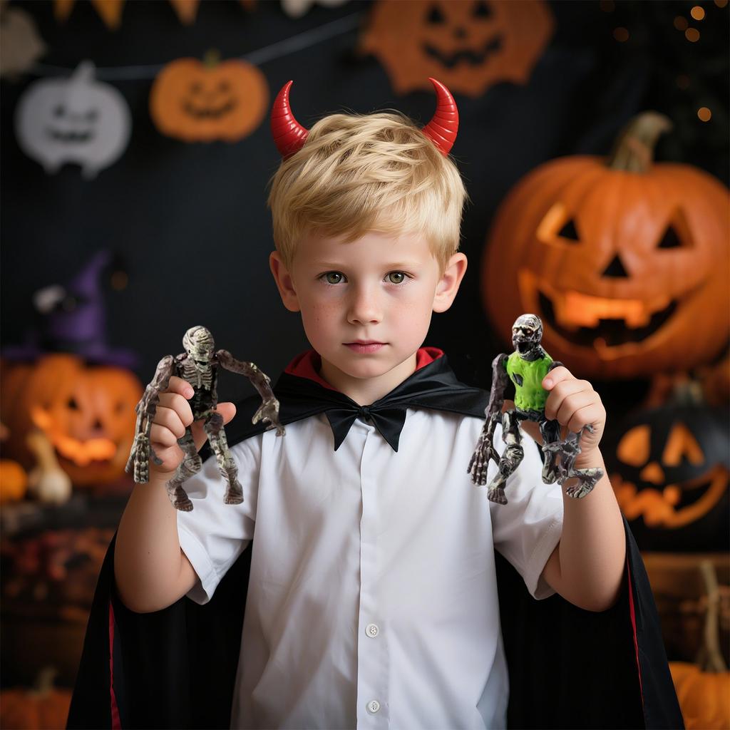 6PCS Horor Doll Figurine Model, Standing Posture Figurine Toy, Children Gift