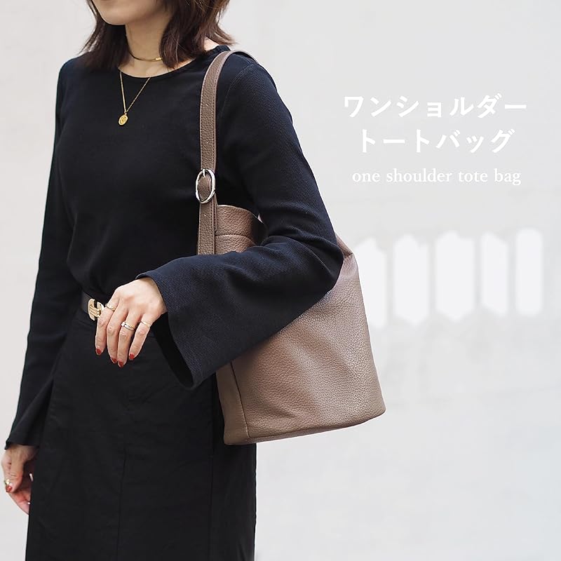 [Guscio Италия] сумка-тоут на одно плечо ведро-типа Модная женская мода искусственная кожа Италия 12-1177 (ТЕМНО КОРИЧНЕВЫЙ)