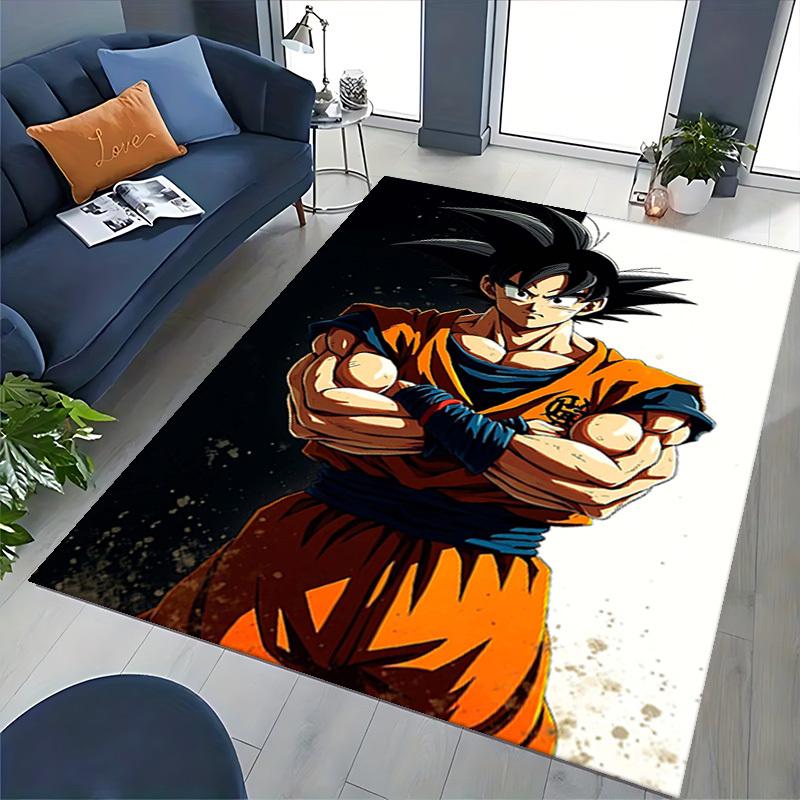 1pc Dragon Ball Z Goku Chair Mat - Anime Cartoon Design, Non-Slip Carpet for Office Chair, Suitable for Home Decor, Living Room, Bedroom, Game Room -