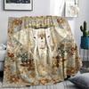 1Pc Mandala Animal Print Flannel Blanket, High quality Comfortable for All Seasons, Home Decor, Warmth and Comfort, Perfect for Christmas Gifts