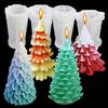3D Christmas Tree Candle Silicone Mold DIY Aromatherapy Gypsum Soap Resin Ice Baking Pine Mold Home Decor Festival Gifts