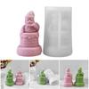 Christmas Santa Claus Silicone Candle Mold Creative Santa Shape Scented Candle Making Silicone Mold for Christmas Party