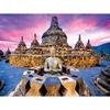 5d Diy Алмазная картина Здание Пейзаж Вышивка крестом Мозаика Вышивка Замок Домашний декор Подарок ручной работы