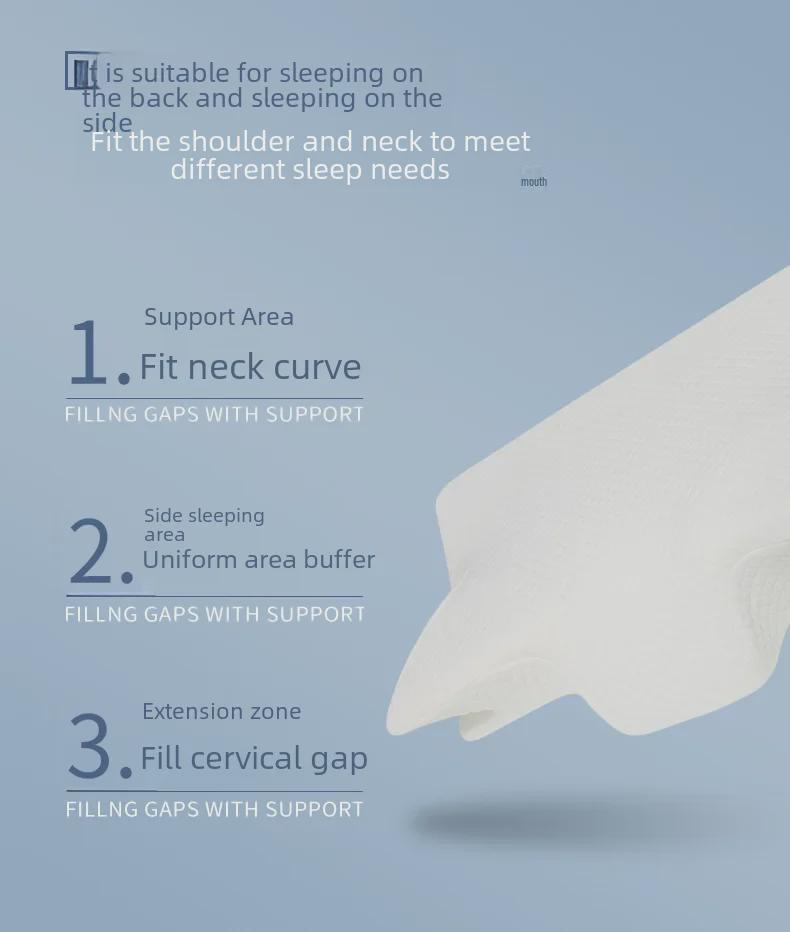 Memory Foam Cervical Support Pillow for Side Sleepers - Slow Rebound, Non-Collapse Design