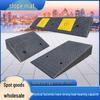 Rubber-Plastic Anti-Slip Speed Bump Curb Ramp Mat for Cars