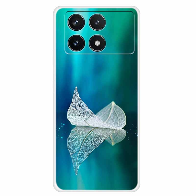 Clear Cover For Xiaomi Poco F6 Pro Case 2024 Paint Soft Silicone TPU Back Cases For Xiaomi Poco F6 Pro 5G Phone Cover Capa Coque